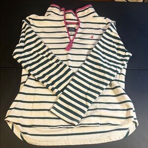 women’s striped quarter zip joules clothing